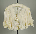 Bed Jacket, Silk, American