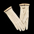 Gloves, Jouvin Freres French, leather, silk, French