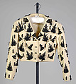Evening jacket, Attributed to House of Balenciaga (French, founded 1937), Wool, beads, silk, French