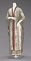 Evening coat, silk, metal, French