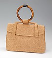 Bag, Cartier  French, leather, wool, wood, French