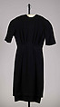 Dress, House of Dior  French, Wool, leather, French
