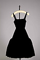 Evening dress, Norman Norell  American, Silk, velvet, American