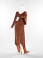 Evening dress, Gallenga (Italian, 1918–1974), silk, metal, probably American