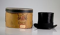 Evening top hat, Knox  American, Silk, hair, wool, American