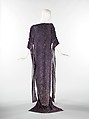 Evening dress, Gallenga (Italian, 1918–1974), silk, metal, glass beads, Italian