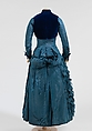 Dress, silk, cotton, American
