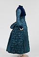 Dress, silk, cotton, American