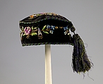 Cap, Silk, cotton, American