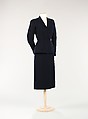 Suit, House of Balmain  French, wool, silk, French