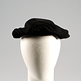 Hat, Janine Lacroix, Wool, silk, French