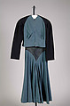 Dress, Elizabeth Hawes  American, Wool, leather, American