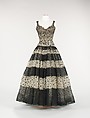 Evening dress, House of Balenciaga French, silk, plastic, French