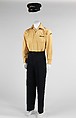 Uniform, Mrs. Helen Cookman (American, 1894–1973), cotton, leather, American