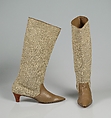 Boots, Boris Kroll, Leather, wool, American