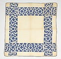 Handkerchief, Cotton, probably European
