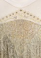 Evening dress, silk, metal, French