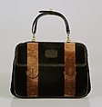 Afternoon bag, Roberta di Camerino Italian, Silk, leather, metal, Italian