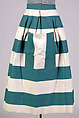 Apron, Bonnie Cashin American, Cotton, American