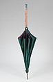 Parasol, Stern Brothers (American, founded New York, 1867), silk, wood, glass, metal, American