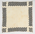 Mourning handkerchief, Linen, American