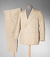 Suit, De Pinna American, linen, shell, American