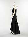 Evening dress, House of Chanel (French, founded 1910), silk, rhinestones, French