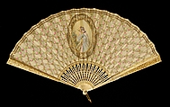 Fan, Tiffany & Co. (1837–present), Ivory, silk, sequins, metal, French