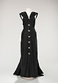 Evening dress, House of Lanvin (French, founded 1889), silk, rhinestones, French
