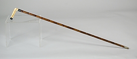 Cane, Wood, metal, bone, American