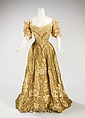 Ball gown, Jacques Doucet (French, Paris 1853–1929 Paris), silk, metal, linen, French