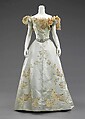 Ball gown, House of Worth (French, 1858–1956), silk, rhinestones, metal, French