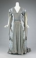 Tea gown, House of Worth (French, 1858–1956), silk, rhinestones, metal, French