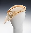 Hat, Milgrim, straw, silk, American