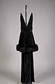Evening dress, Norman Norell (American, Noblesville, Indiana 1900–1972 New York), Silk, fur, American