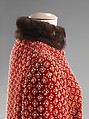 Evening coat, Traina-Norell (American, founded 1941), silk, fur, beads, rhinestones, American