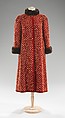 Evening coat, Norman Norell (American, Noblesville, Indiana 1900–1972 New York), silk, fur, beads, rhinestones, American
