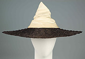Hat, Mainbocher  French and American, Cotton, straw, American