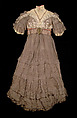 Evening dress, Jacques Doucet (French, Paris 1853–1929 Paris), Silk, sequins, beads, metallic, French