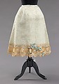 Petticoat, wool, silk, cotton, American