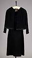 Ensemble, House of Dior (French, founded 1946), Wool, beads, sequins, French