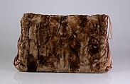 Muff, Fur, silk, American