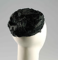 Cocktail pillbox hat, House of Balenciaga  French, Silk, Spanish