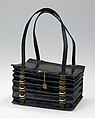 Bag, André Dallioux French, leather, metal, French
