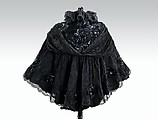 Evening cape, silk, fur, French