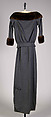 Evening ensemble, James Galanos (American, Philadelphia, Pennsylvania, 1924–2016 West Hollywood, California), Wool, fur, American