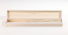 Fan, Tiffany &amp; Co. (1837–present), mother-of-pearl, linen, metal, probably French