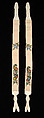 Suspenders, Silk, leather, American