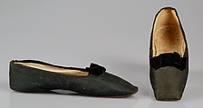 Slippers, Wool, silk, American