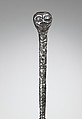 Umbrella, silk, metal, wood, American